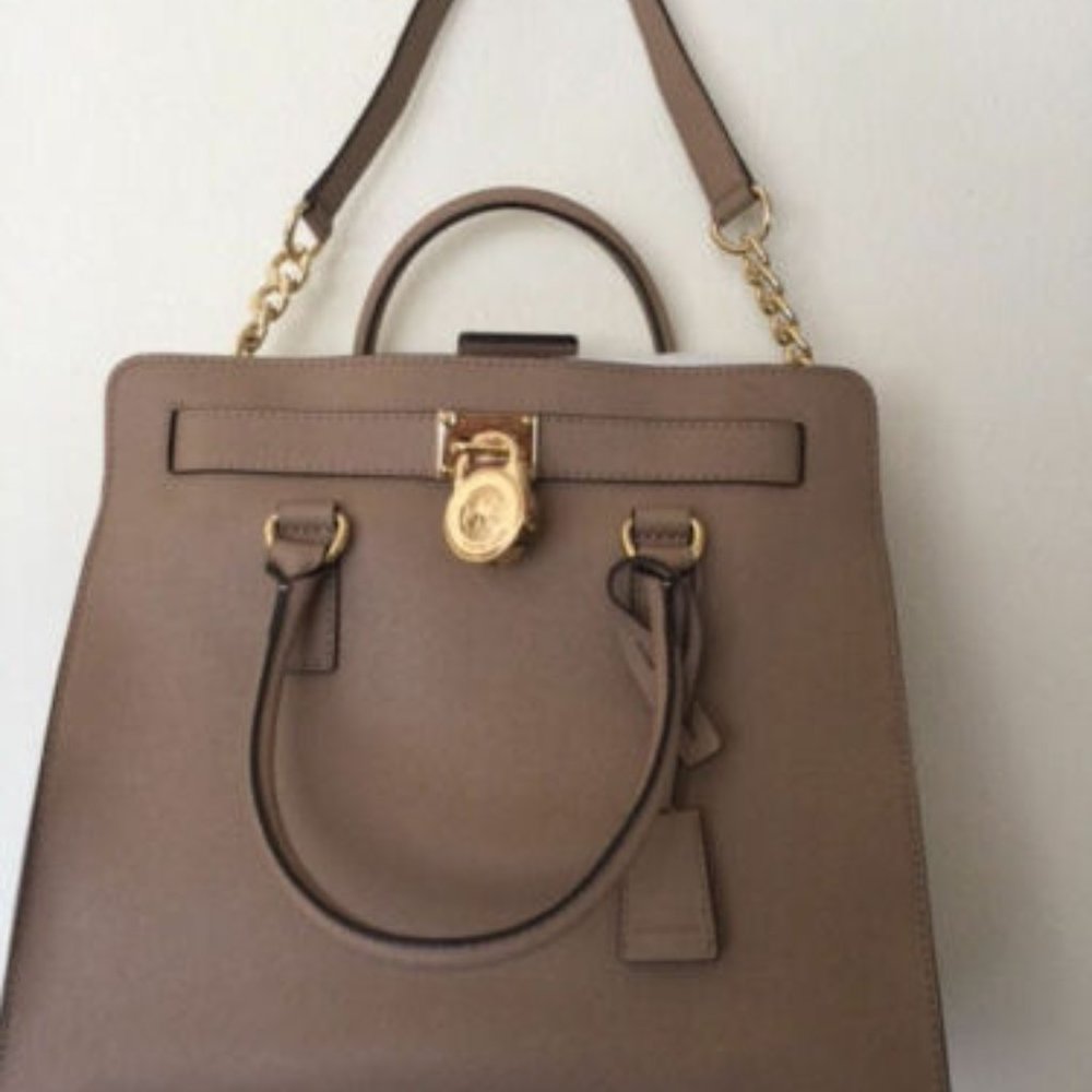 NWT MICHAEL KORS HAMILTON LARGE TOTE Satchel Bag